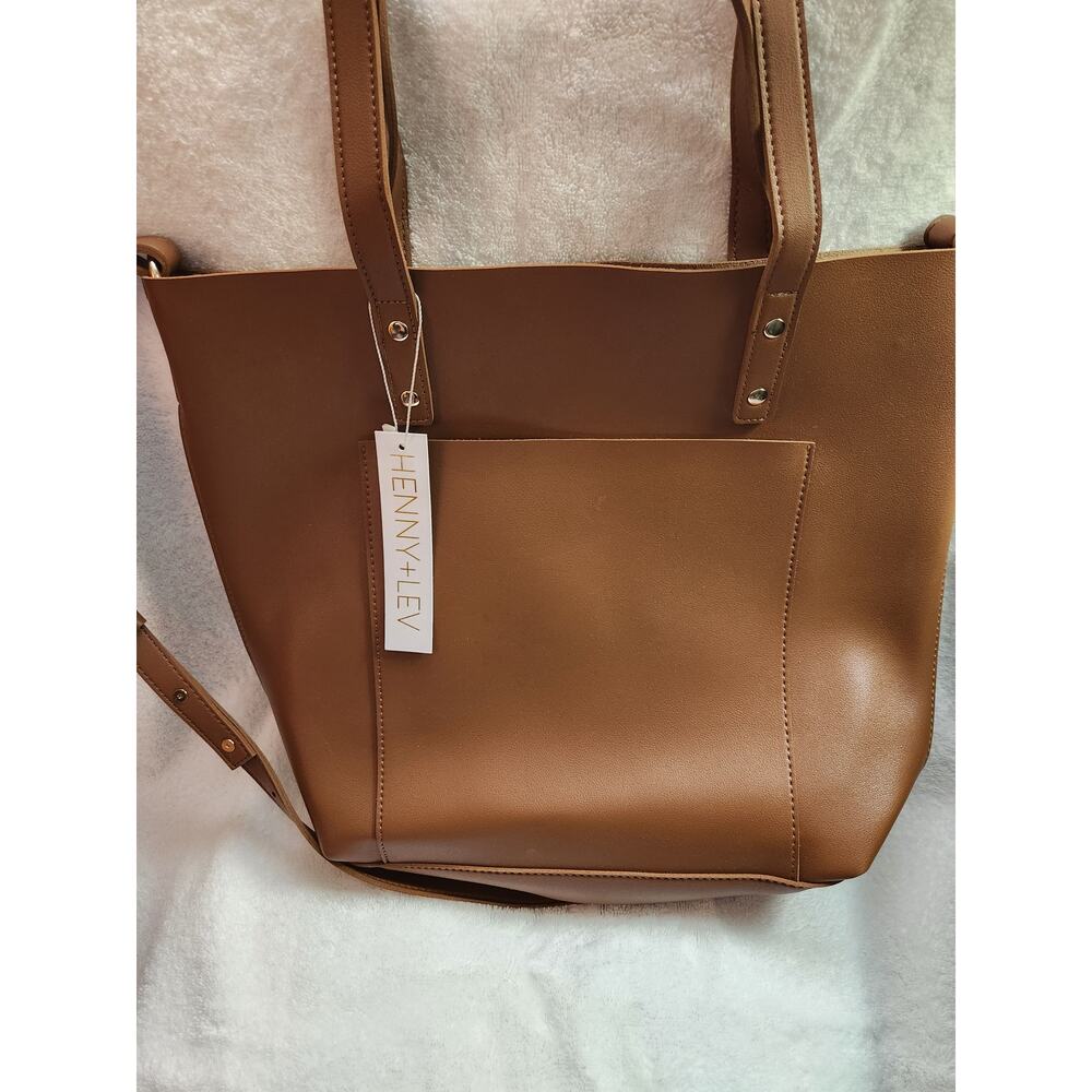 Henny + Lev Vegan Leather Danielle Crossbody Tote Purse NWT